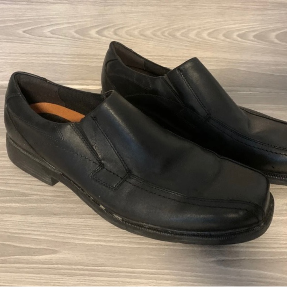 DUNHAM By New Balance Men’s Wade Slip On Shoe  Black Leather Size 13 D